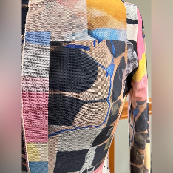 SAEMDI COLLAGE MESH MINI DRESS, BALLET CORE, SIZE M - Picture 8 of 11